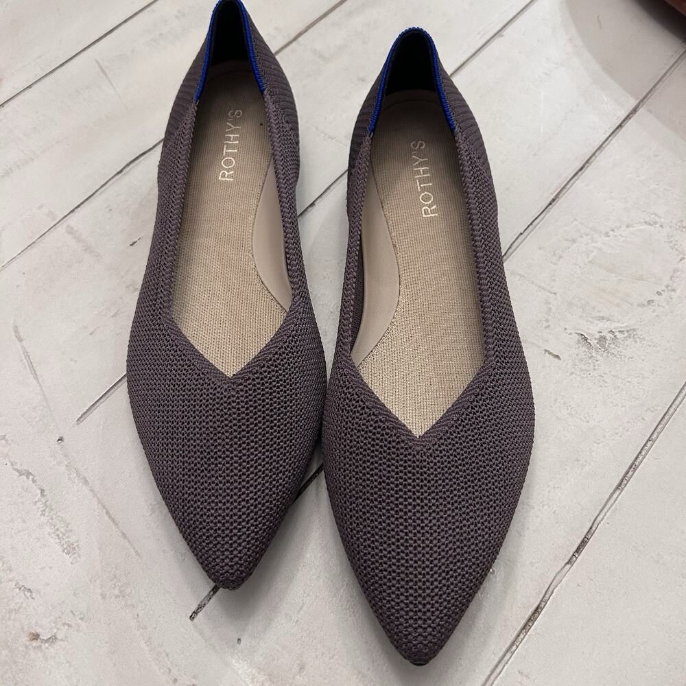 rothys Size 10 The Point Knit Flats